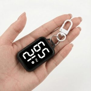 GALLY LED Digital Display Keychain Watch | Mini Square Electronic Pocket Clock for Students, Kids, Men & Women | Stylish Portable Timepiece Accessory & Return Gift (Multicolor)