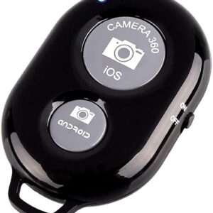 Sounce Shutter Remote Control with Bluetooth Wireless Technology - Create Amazing Photos and Videos Hands-Free - Works with Most Smartphones and Tablets (iOS and Android) (Black)