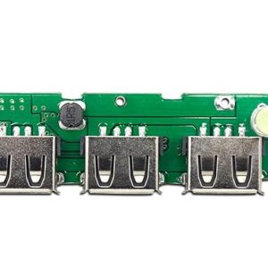 Electronic Spices 3 USB 5v 1a Mobile Power Bank Charger Controller Module Pack of 1pcs