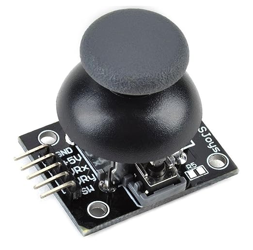 Robocraze PS2 Joystick Module Breakout Sensor Multi-Directional Dual Axis High-Precision with Built-in Switch for DIY Robotics, Arduino (Pack of 1)