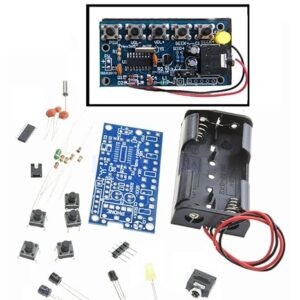 Robocraze 76MHz-108MHz Wireless Stereo FM Radio Kit Audio Receiver PCB FM Module Kits Learning Electronics for DIY 1.8-3.6VDC