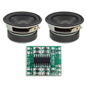 Electronic Spices Combo of Mini 3Watt Speaker 4ohm Speaker with PAM8403 Mini 2 Channel 3W Stereo Class D Audio Power Amplifier Module Board