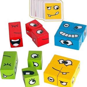 Toy Imagine Emoji Face Cube Puzzle Game for Kids – Fun Expression Matching Challenge for Boys 7-14 Years – Brain Teaser Gift Toy – Creative Learning Game for All Ages
